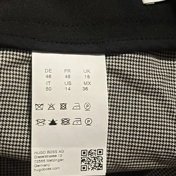 BOSS Hugo Boss Black White Houndstooth Pull On Pants | Size 14 - Picture 11 of 11